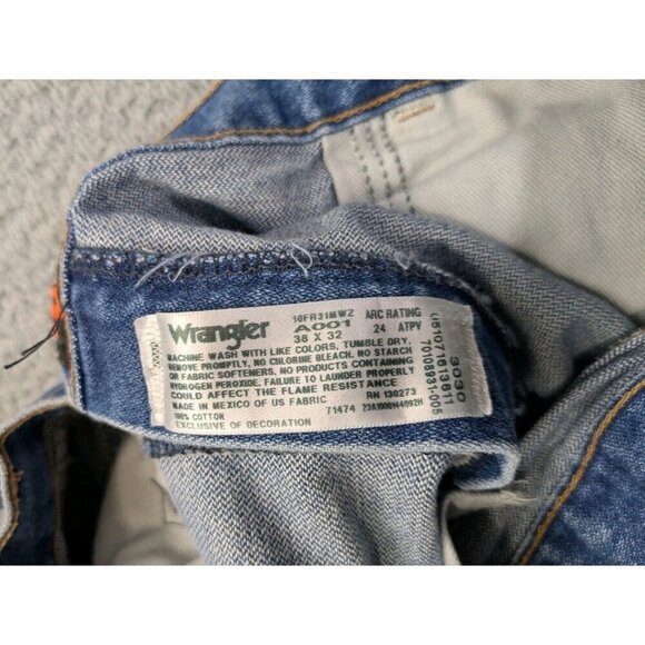 Wrangler 31 Relaxed Fit FR Jeans Mens 38x32 (Fits 34.5x30) 10FR31MWZ Blue - Picture 4 of 16